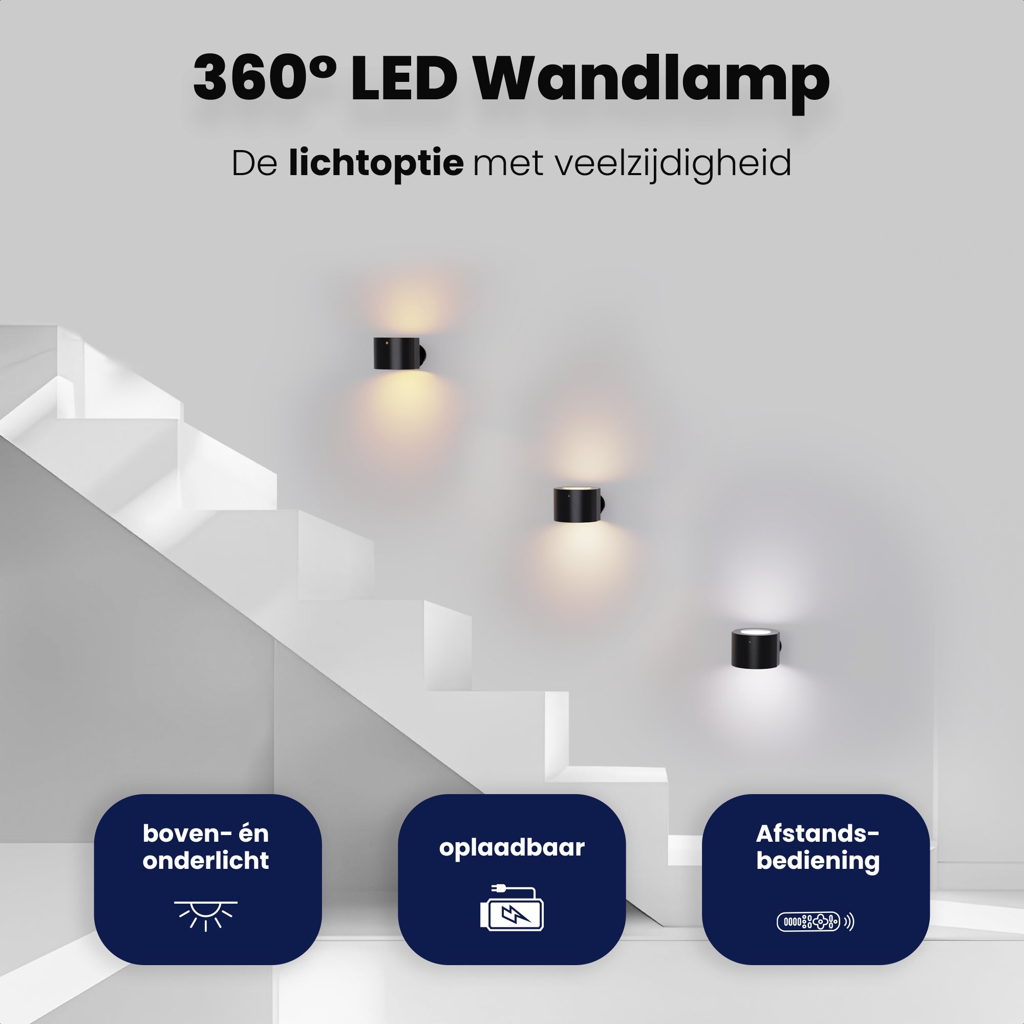 LUNA – Wireless Dimmable Bedside Wall Lamp