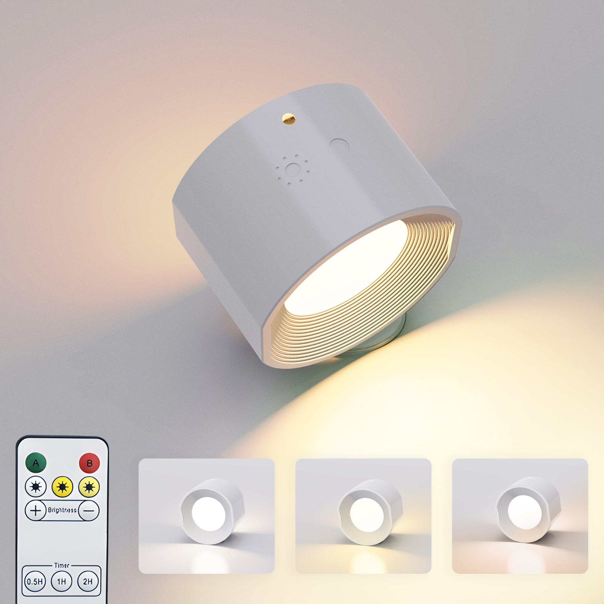 LUNA – Wireless Dimmable Bedside Wall Lamp