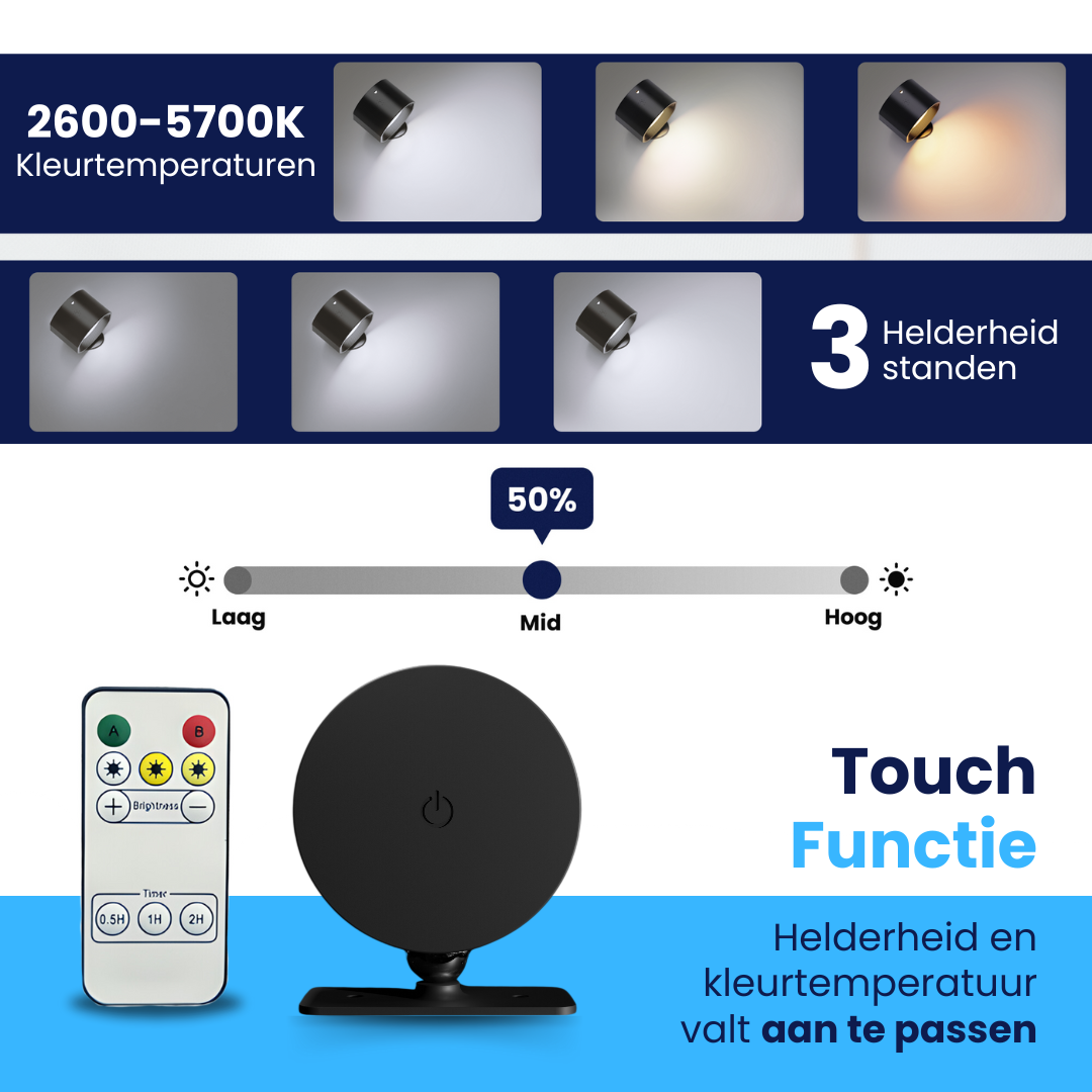 SOLO – Wireless Bedside Wall Lamp